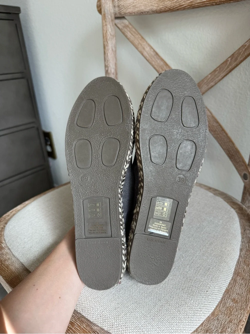 Free people Oasis Mary Jane Espadrilles washed black